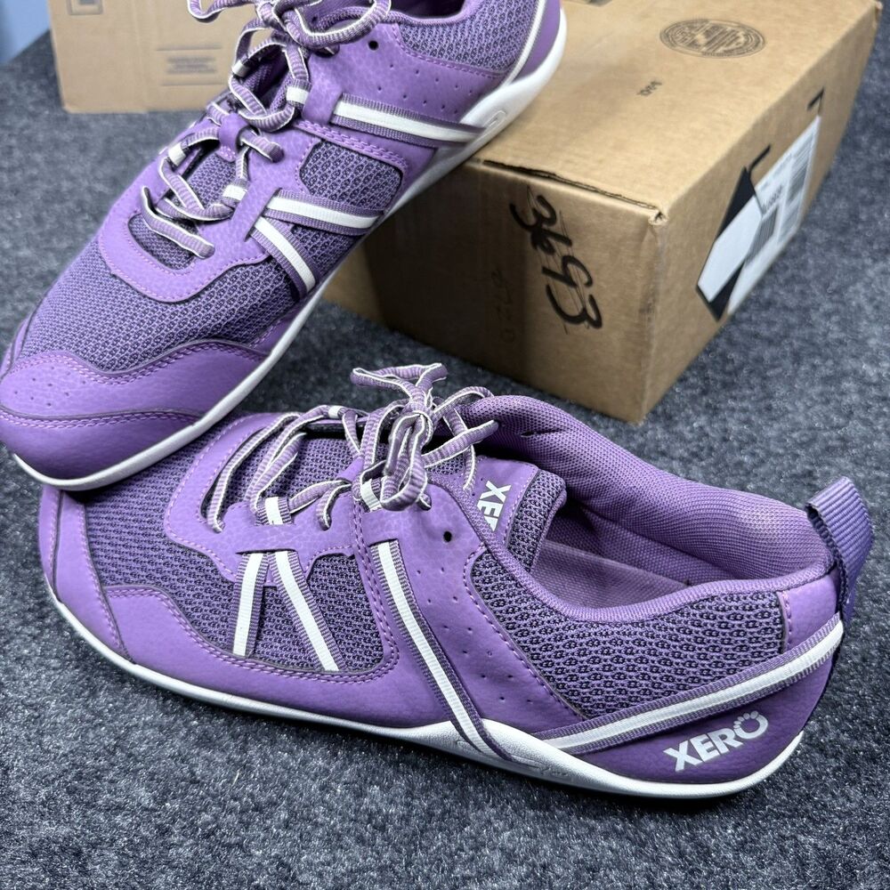 Xero Prio Women’s Minimalist Barefoot Running Shoes Purple White Size 11
